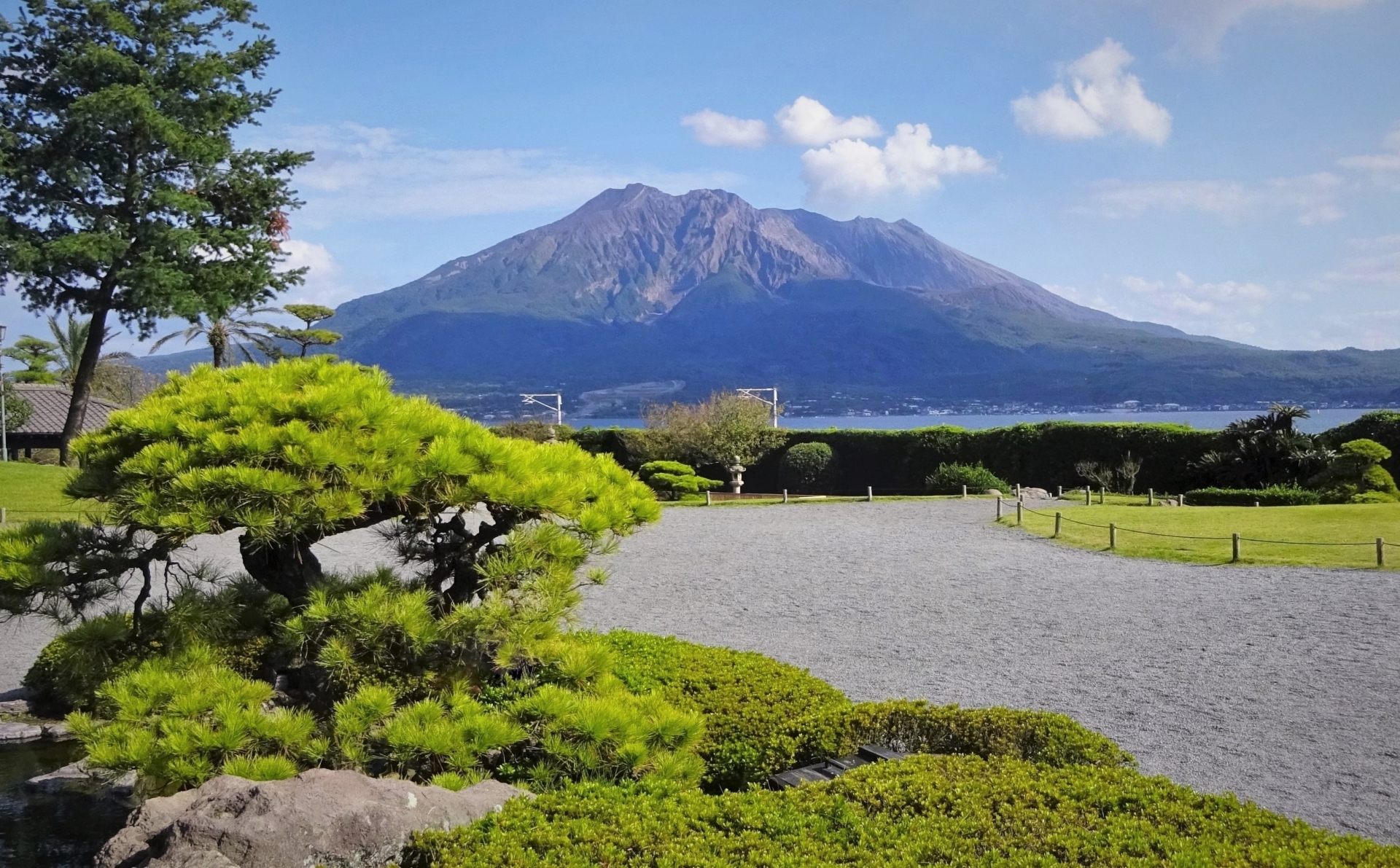 仙巌園と桜島