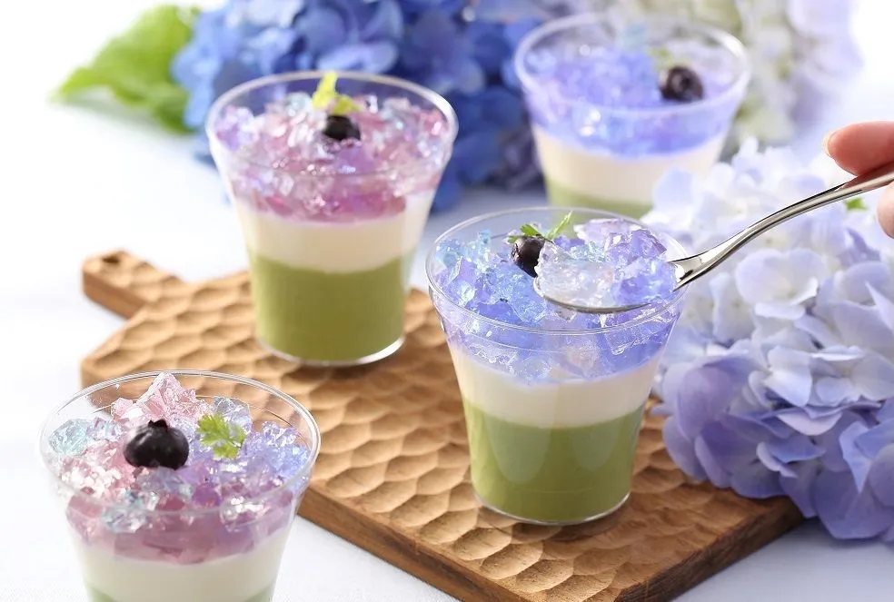 紫陽花をモチーフにしたスイーツ