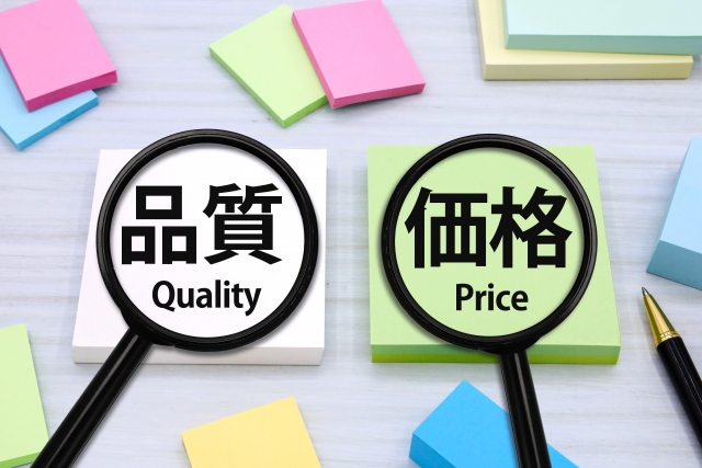 スイーツショップの適正価格を計算するイメージ