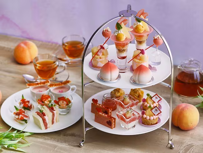 Summer Peach Afternoon Tea