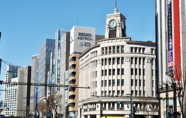 銀座のビル群